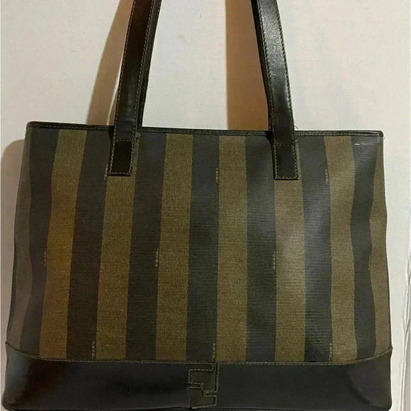 Fendi vintage pequin color block shoulder bag - Picture 7 of 15